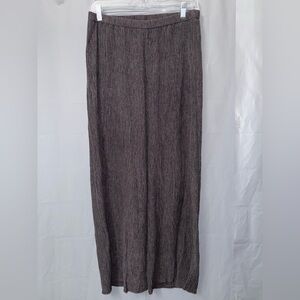NWOT Eileen Fisher Woven Plisse Ankle Wide Pants Size XS
